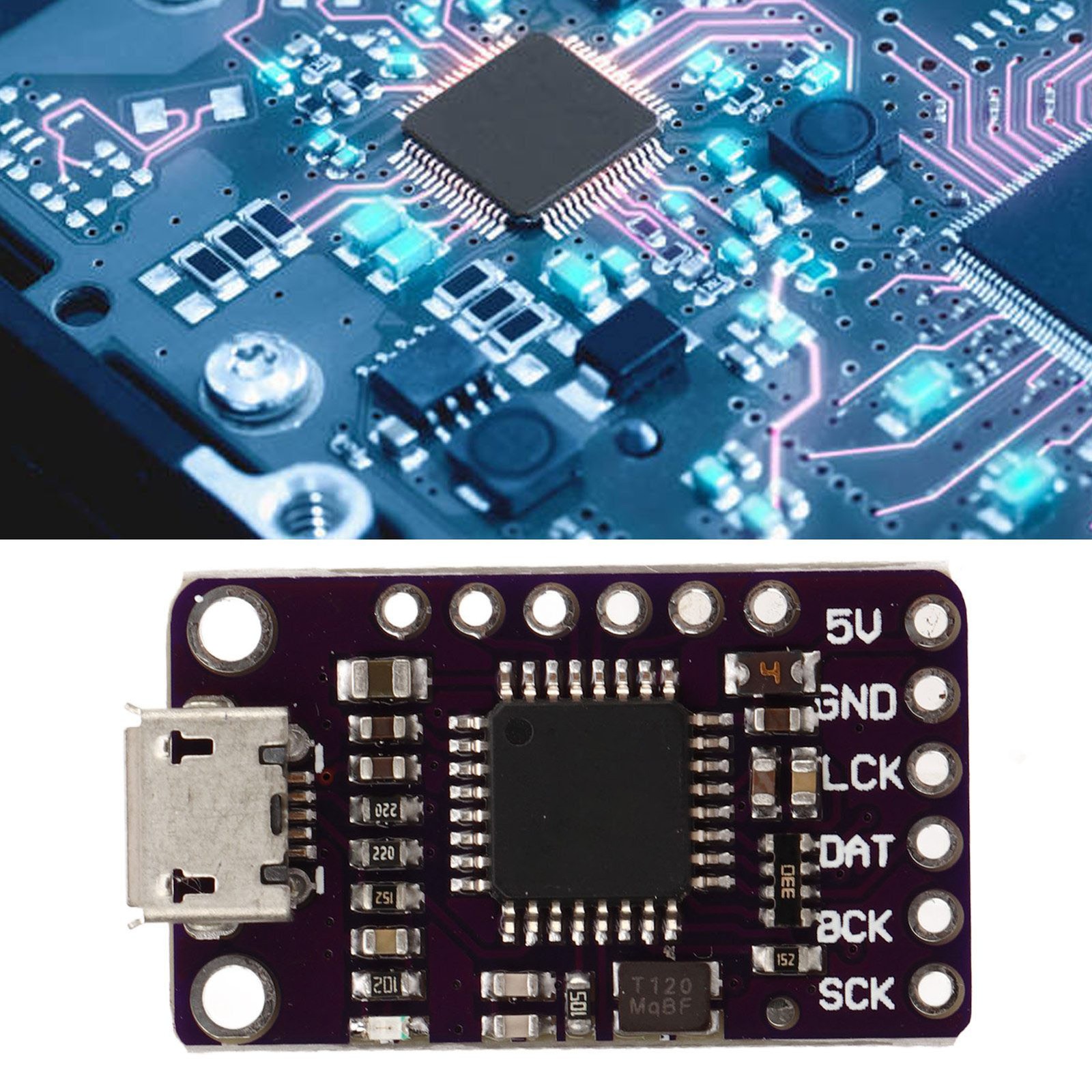Stereo Audio Decoder Module Easy-to-Install DAC For Headphone Use