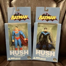 Batman HUSH Series Superman And HUSH Nightwing Action Figures