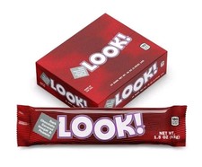 Annabelle's Look! 24 Bars Dark Chocolate Nougat Peanut Candy 1 KG (2.25 Lb) New