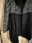 Wool & Cashmere Grey & Black Herringbone Coat SZ 42ITA/ 6USA Made In Italy — photo 5