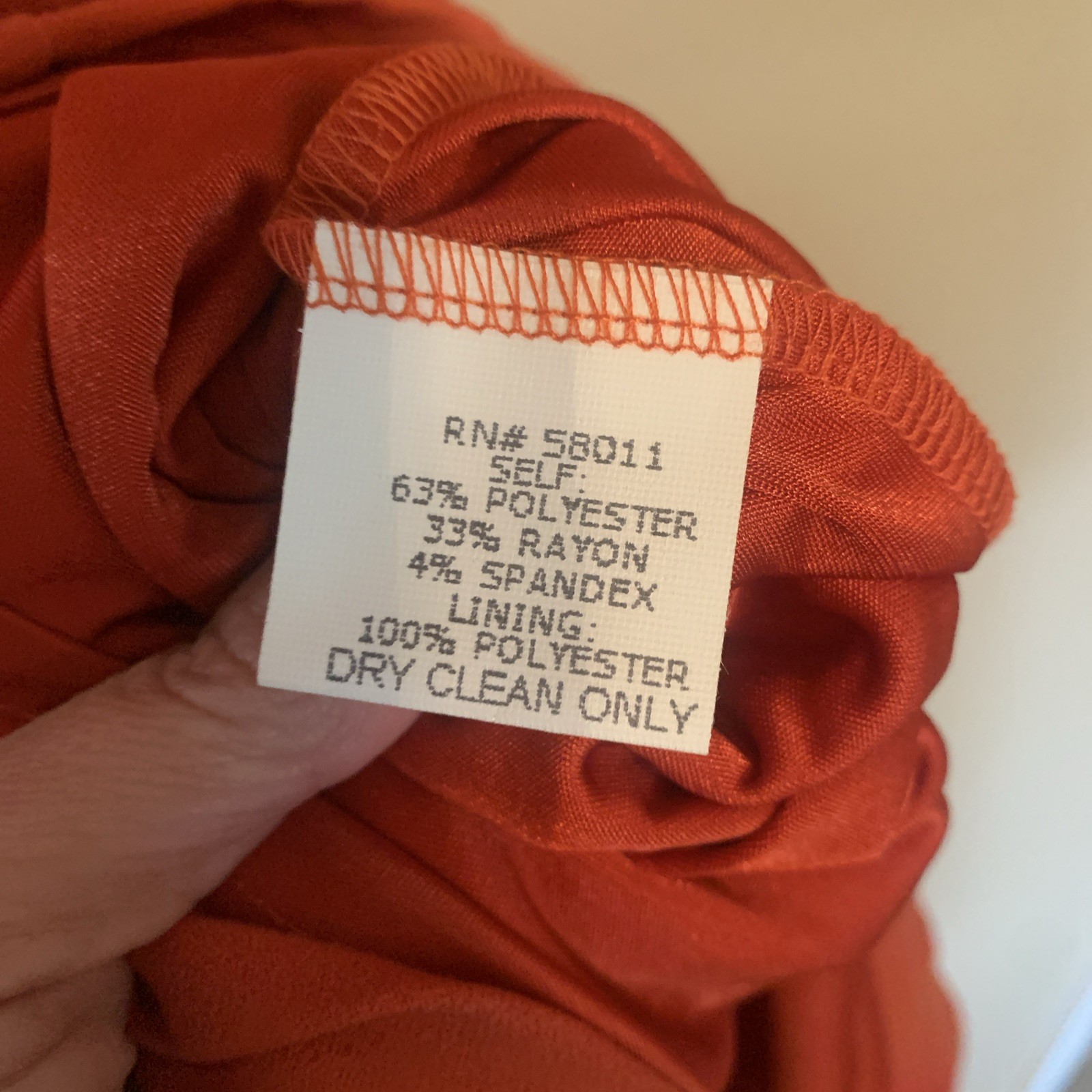 David Meister Women's Seamed Sheath Dress Size 10 Blood Orange