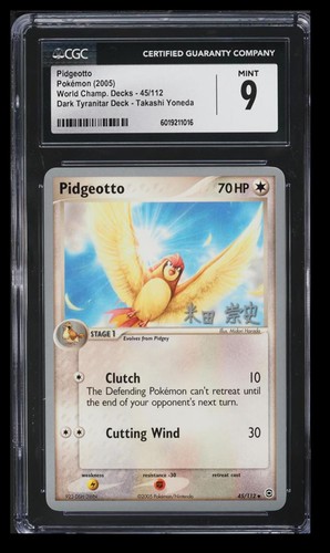 Pidgeotto graded CGC 9 for sale on eBay