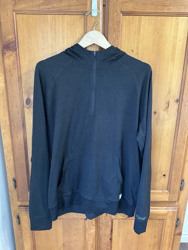 vuori ponto performance 1/2 zip dreamknit pullover hoodie