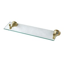 BA4819BB Metropolitan Glass Shelf Brushed Brass