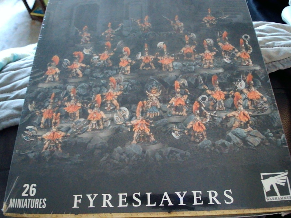 Warhammer Age Of Sigmar – Vanguard: Fyreslayers | Boîte De Démarrage, 26 Figurines, Battlesmith, Berzerkers