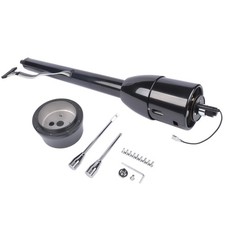 30 Manual Tilt Steering Column W 9 Hole Wheel Adapter No Key Black