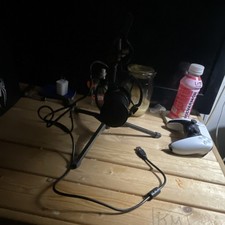 Black USB Freestanding Desktop Microphone with Tripod Stand