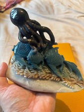 Trolleite Octopus & Fish Sea Life Carving 617g