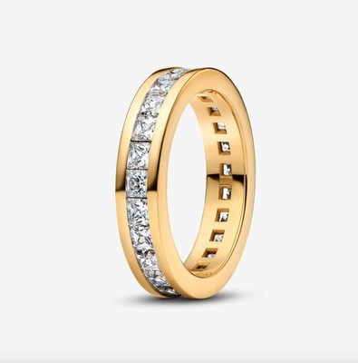 Pandora Ring Größe 54, Eternity Channel Ring, Gold