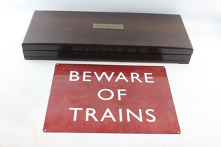 Great British Locomotives Pewter Ingots Boxed National Rail Museum w/ Metal Sign