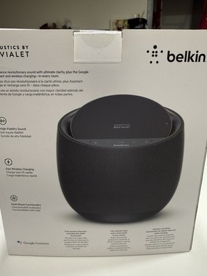 Belkin SoundForm Elite Hi-Fi Smart Speaker + Wireless Charger Google Assistant
