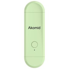 Green USB Rechargeable Clip-On Book Light 8 LEDs Eye-Cared Amber Light