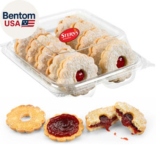 Linzer Tart Cookies | 10 Individually Wrapped Shortbread Cookies | Fresh & Delic