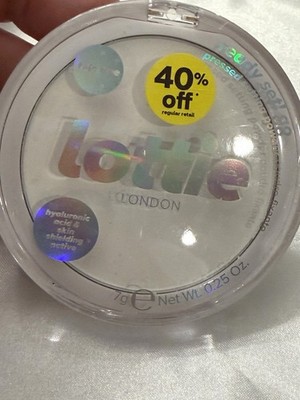 Lottie Ready Set Go Pressed Setting Powder 0.25 oz Sealed TRUE TRANSLUCENT