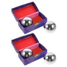 4 Pcs Chinese Health Balls Finger Strengthener Massage Exercise Baoding