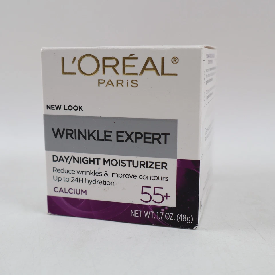 2 件装欧莱雅抗皱专家 55+ 抗衰老面部保湿霜 1.7 盎司每件 — 第 2/4 张图片