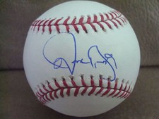 Dominic Brown AUTOGRAPHED MAJOR LEAGUE BASEBALL SIGNED PHILADELPHIA PHILLIES