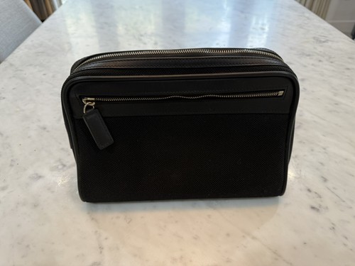 Tom Ford Canvas Double Zip Dopp Kit Black Travel Bag | eBay