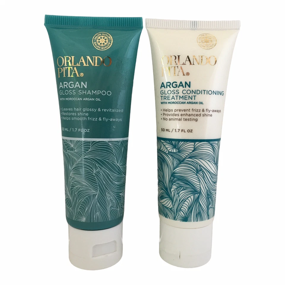 ORLANDO PITA Argan Rejuvenating Hair Treatment Oil +Gloss Shampoo + Conditioning - Image 2 of 4