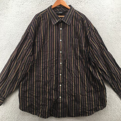 Sean John Button Up Long Sleeve Shirt Top Mens Big 5X Multicolor Cotton Striped - Picture 2 of 19