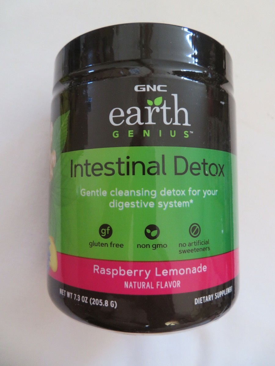 GNC Earth Genius Intestinal Detox Raspberry Lemonade 7.3 Oz 14