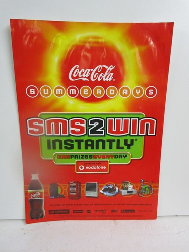 coca cola posters. 3 different sizes summer days sms to win instantly. - Picture 2 of 3