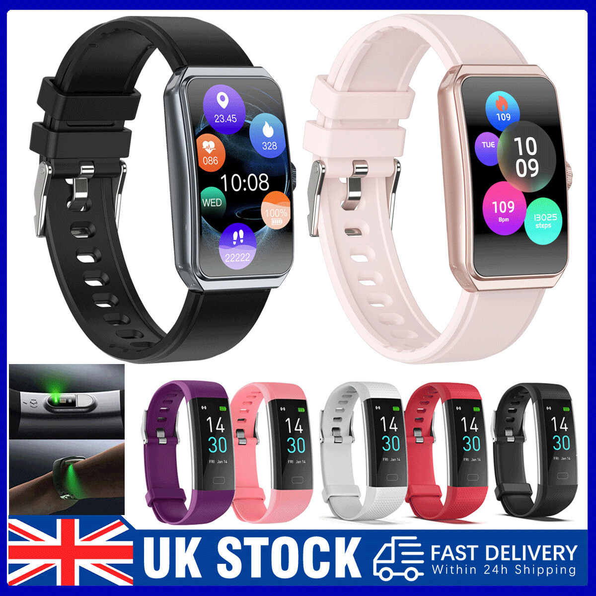 100+ Sports mode Smart Watch Activity Tracker Fitness Watches
