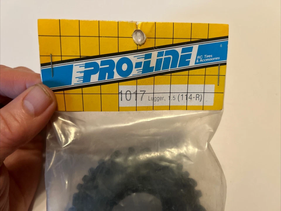 Vintage Proline Lugger 114-R 1017 Rear Tires 1.5"Rim Tamiya SRB RC10 RC RARE NEW - Image 2 of 3