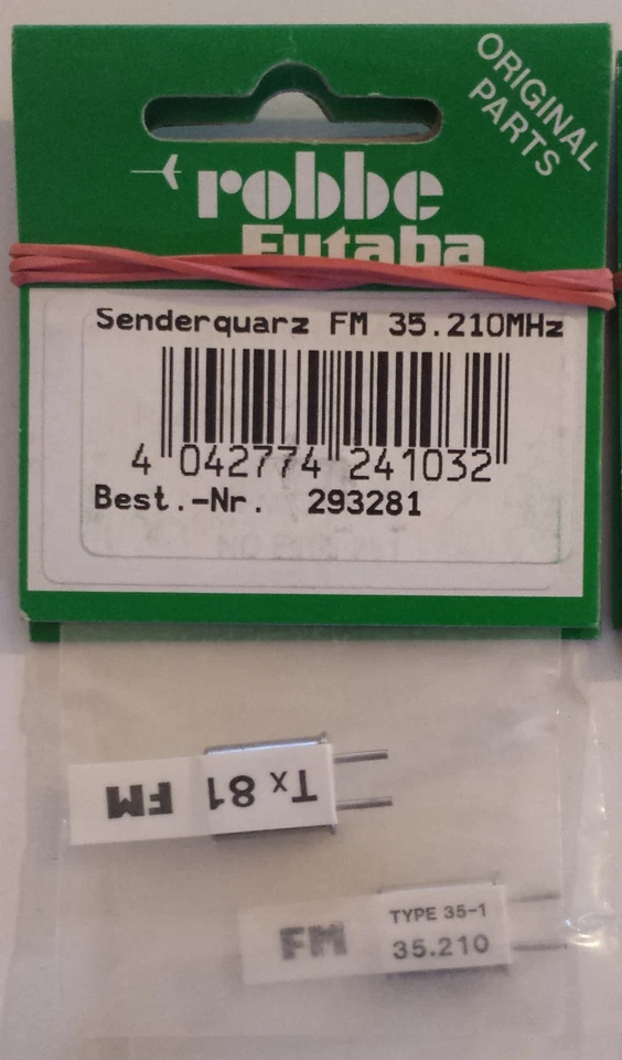 robbe Futaba B-Band Sender oder Empfänger Quarz 35MHz FM RX /TX  K281 - K284 - Bild 3 von 4