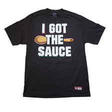 WWE Enzo Amore Mens T Shirt Large Black I Got The Sauce Graphic Wrestling
