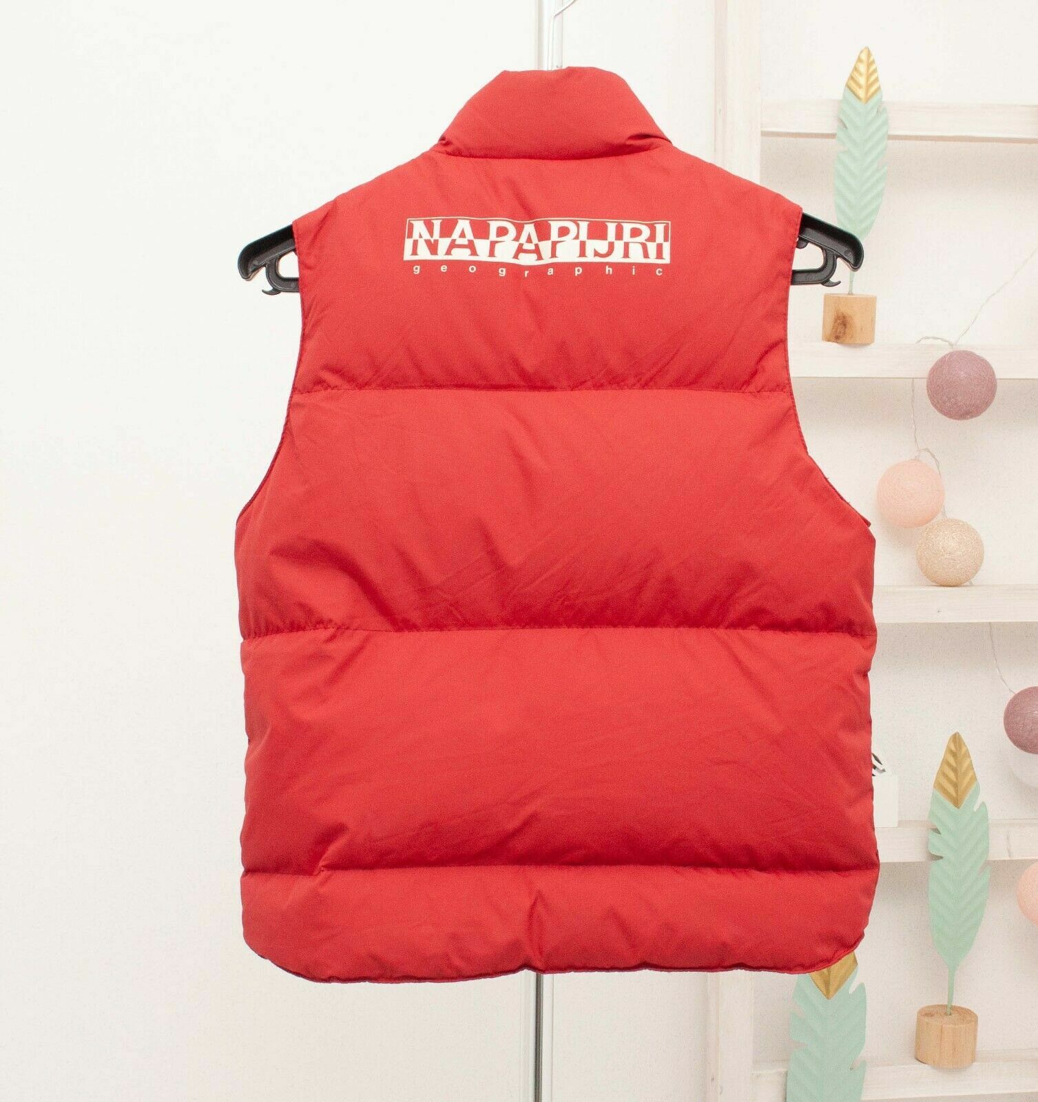 NAPAPIJRI Down Gilet Red Puffer 