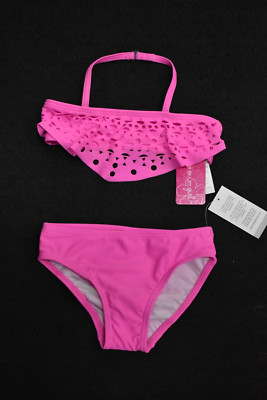 NEW GOSSIP GIRL 2 PIECE SWIMSUIT SIZE 4 PINK