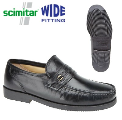 MENS SMART Moccasin Slip On Wide Fit 