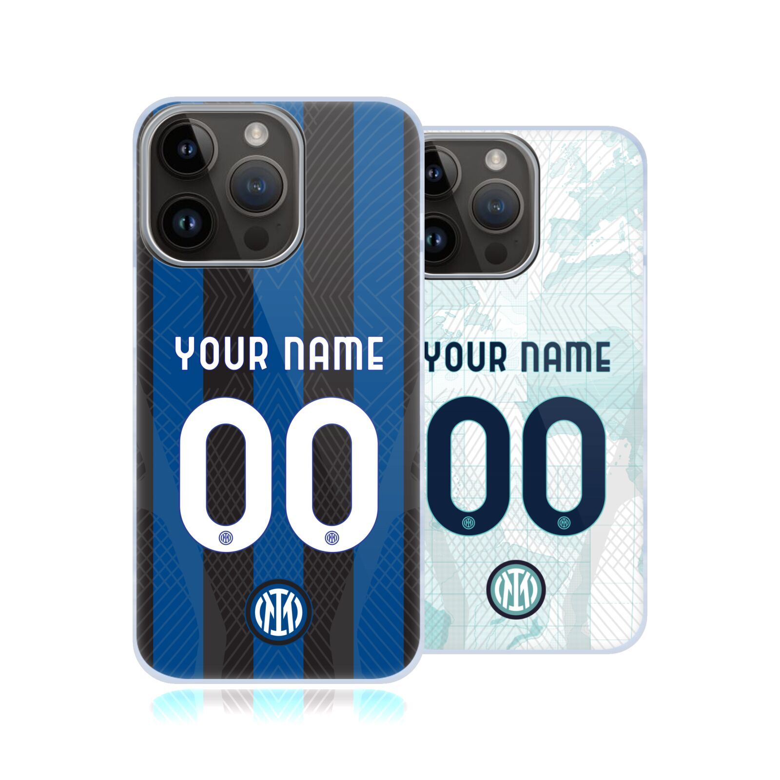 CUSTOM PERSONALIZED INTER MILAN 2022/23 CREST KIT CASE FOR APPLE iPHONE PHONES