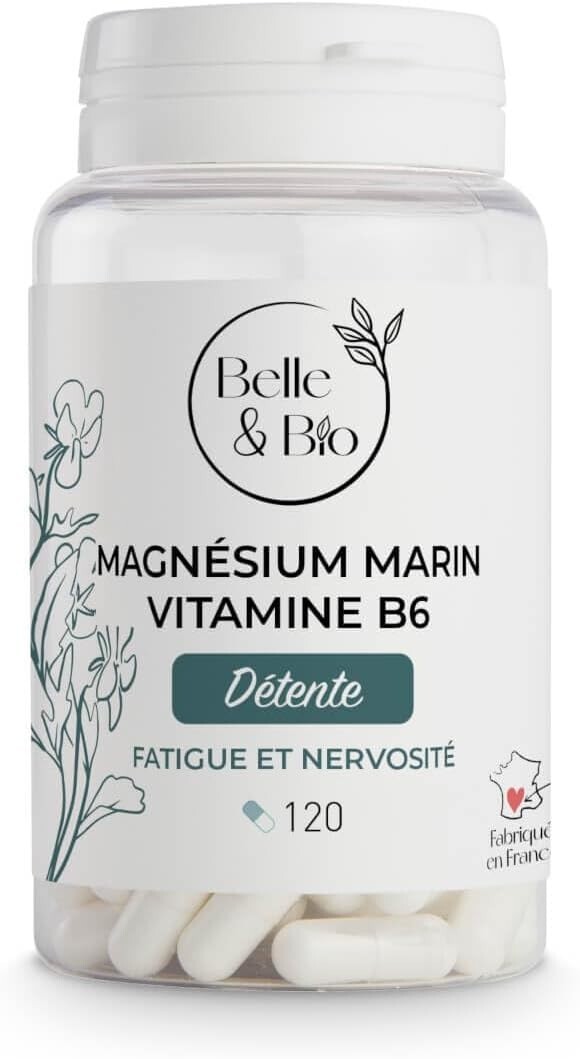 Magnésium marin réduction fatigue stress bienfaits détente bien-être 120 gélules
