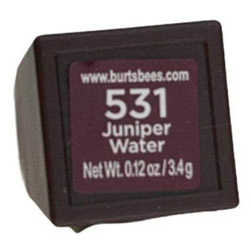 TWO PACK (2) Burt's Bees Satin Lipstick 100 Natural 531 JUNIPER WATER