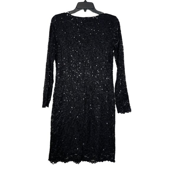 marina long sleeve sequin dress Marina Glitter Accent Sequin Lace Dress at Nordstrom Rack - Womens Cocktail Dresses