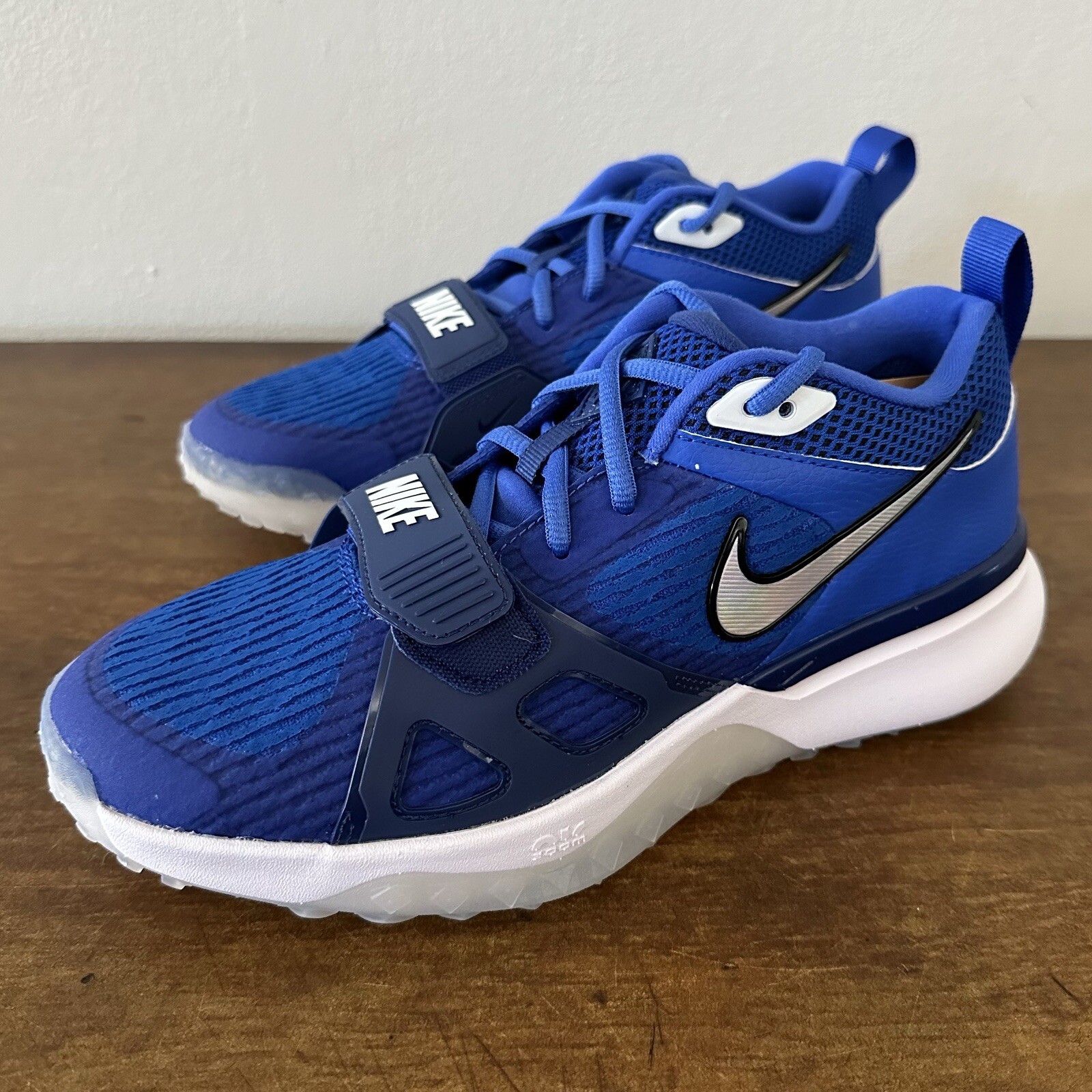 Nike Air Zoom Diamond Elite Turf Mens 7.5 Baseball Shoes Hyper Royal DZ0503-400