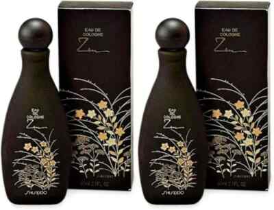 Shiseido Zen Eau de Cologne Classic 80ml Fragrance Set of 2 Floral 