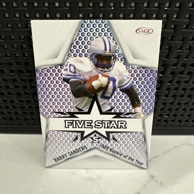 2024 Sage Five Star Blue Parallel Barry Sanders #FS-2