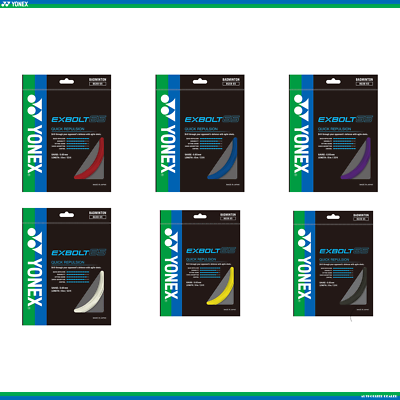 YONEX Badminton String 10M Pack - EXBOLT 65 – 7 Colours Available