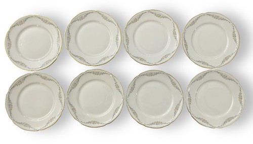 60er Castleton KRONKRANZ 3-teiliges Dessert Trio für 8 Tassen, Untertassen, Brot Rarität - Bild 10 von 14