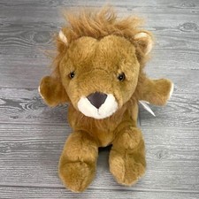 Vintage Animal Alley Toys R Us 9in Lion Plush Wild Big Cat Feline Stuffed Animal