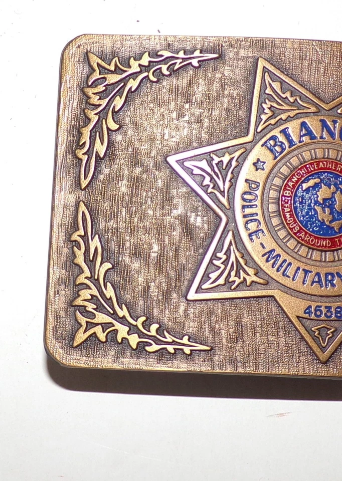 Bianchi Belt Buckle - Sportsman / Police / Military Vintage Brass #4538 - Image 3 of 4