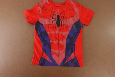 Marvel Spiderman Kids Size 6 Red Short Sleeve Graphic T-Shirt New