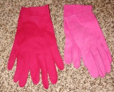 NWOT Fownes Set of 2 Vintage Womens Liner Gloves Pink Run Small No Tag