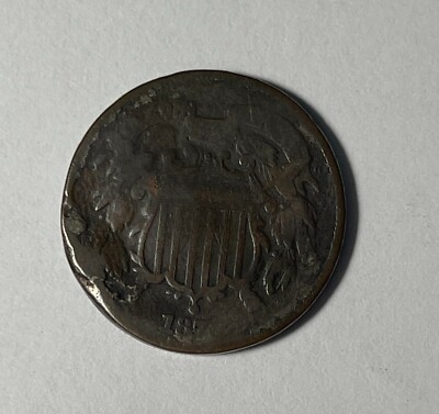 Error 187? 2C (#19240) struck on bad planchet & Shattered Die.  One of a kind