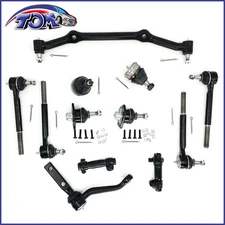 12pc Tie Rod Ends Adjusting Sleeves Center Link Kit For Chevy S10 Blazer GMC 2WD