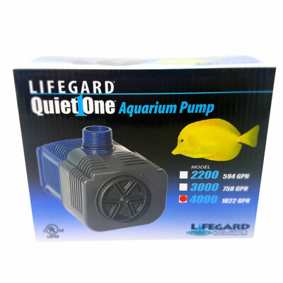 LIFEGARD AQUATICS QUIET ONE 4000 Aquarium Water Pump 1022 GPH  # R440104