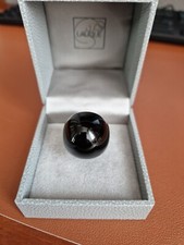 LALIQUE  CABOCHON RING Black Crystal Gr&ouml;&szlig;e 55 (US 7)